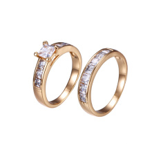 15603 Xuping Jewelry Fashion 18K Gold Color Couple Anillo de la venta caliente
